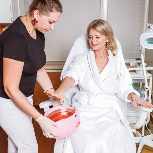 Paraffin hand treatment